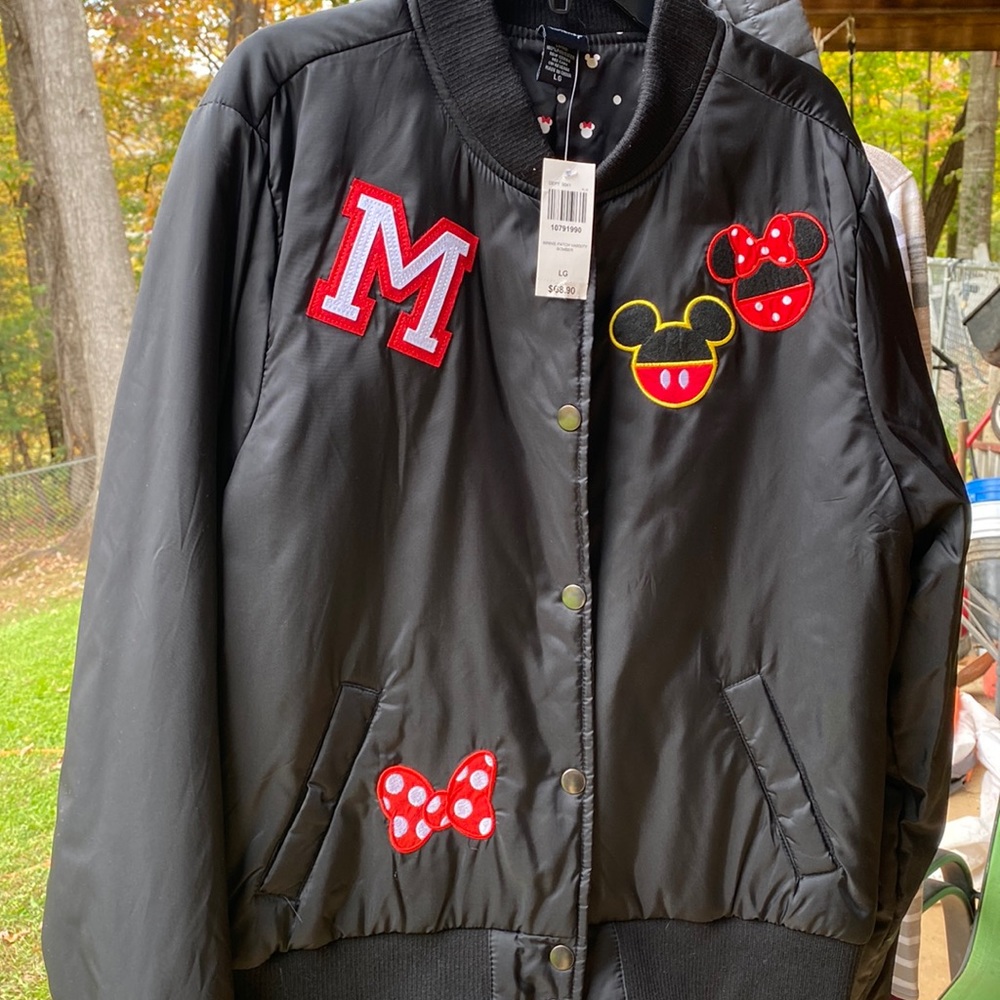 Minnie Patch Varsity Bomber Jacket Disney Large Box Lunch